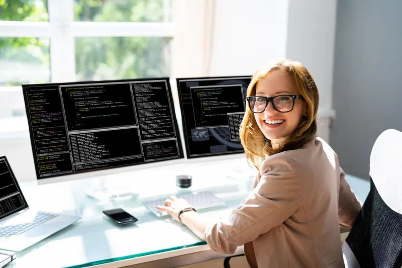 Woman at work