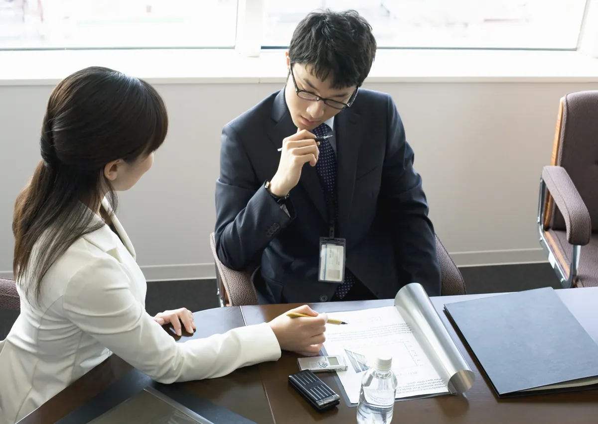 Asian businessmen having a consultations