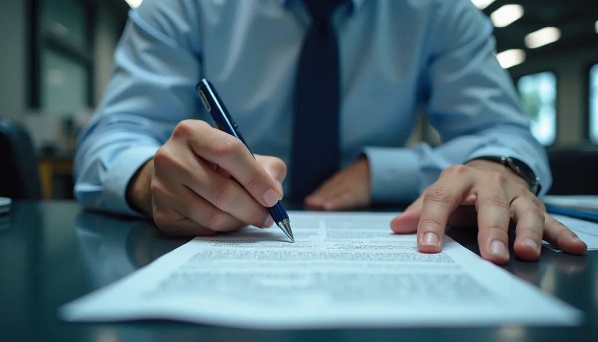 Eye-level view of a validation engineer reviewing documentation in a sterile environment
